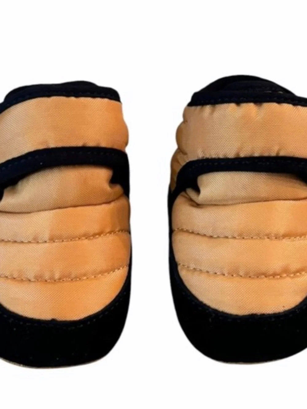 Timberland Infant Crib Bootie Mid Hook & Loop Boot Size 2 Wheat Ripstop